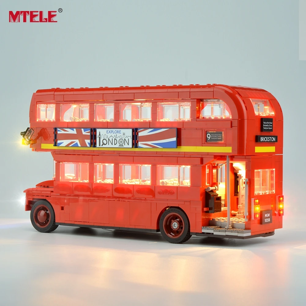 Günstig MTELE Led Licht Up Kit Für Creator London Bus Beleuchtung Set Kompatibel Mit 10258 (NICHT Enthalten Die Modell)