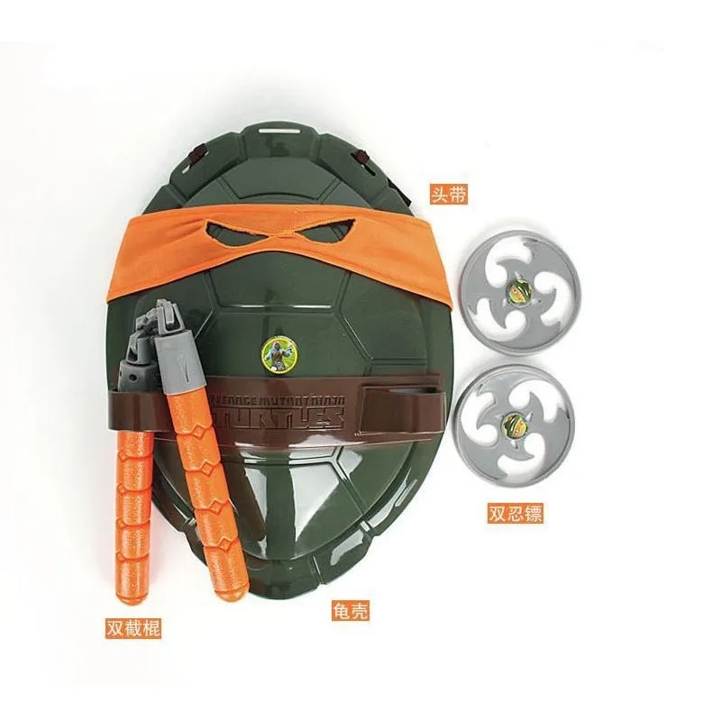 Kids Turtles Toys Weapons Christma Gifts Anime Leonardo Raffaele Michelangelo Donatello Cosplay Set Boys Girls Children Ninja