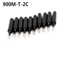 900M-T-2C 10 шт. бессвинцовый паяльник наконечники черные металлические сварочные наконечники 900M-T для Hakko Rework паяльная станция наборы инструментов