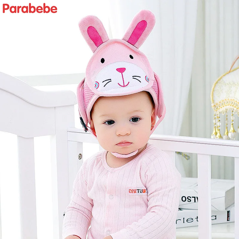 Polyester Fiber cute cartoon hat protect head cotton baby hat safe caps