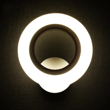 

D20cm9W Modern led sconce wall lights for bedroom study living balcony room Acrylic home decoration led wall light lamp fixtures