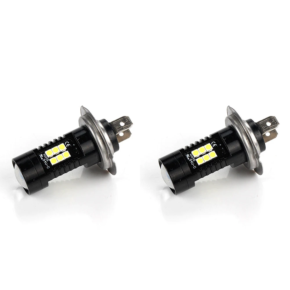 

2Pcs/set H4 3030 21SMD LED Headlight Car Auto Fog Light Lamp Bulbs White 6000K