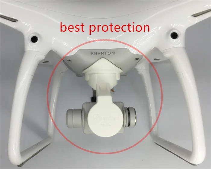 1pcs Professional 4K camera Lens Cap Protective Cover Case Gimbal For RC DJI Phantom 4 drone Parts Accessories White