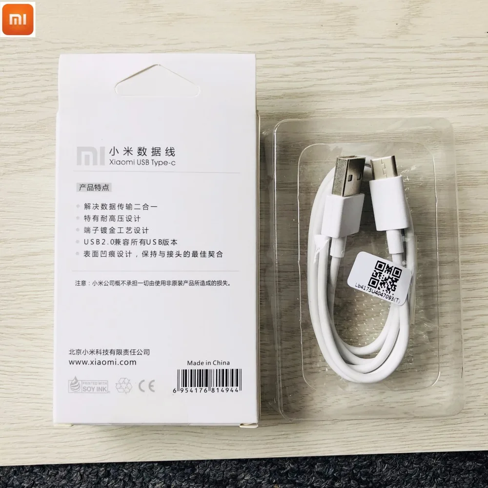 

Original XIAOMI white type c Cable 100 cm USB C Fast Charge Data Line For xiaomi MI A1 4C 4S 5 5C 5S 5X Plus 6 MIX 2 Note 2 3