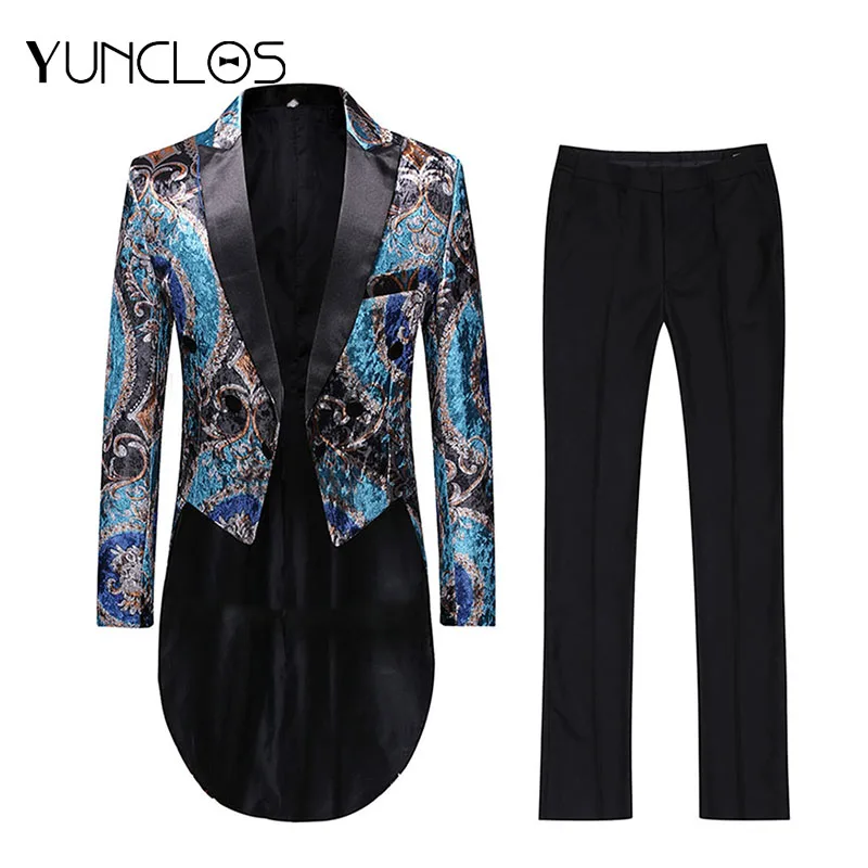 YUNCLOS 2019 New Men Dress Suit Wedding Suit For Men Single Breasted Slim Fit Men Tuxedos 2 Pieces (Jacket+Pant) Suits YUNCLOS 2019 New Men Dress Suit Wedding Suit For Men Single Breasted Slim Fit Men Tuxedos 2 Pieces (Jacket+Pant) Suits