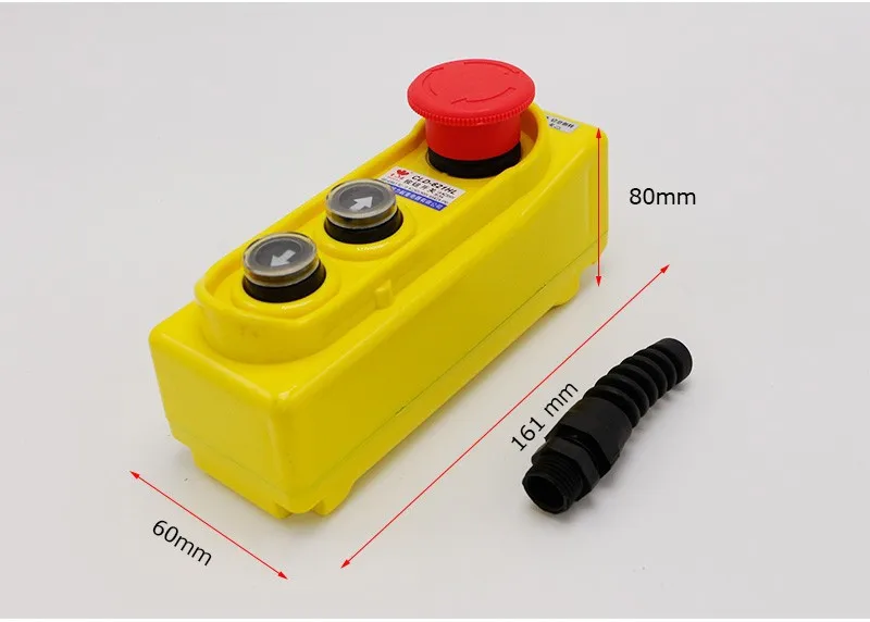 4 шт/лот высокого качества Серебряный контакт аварийный стоп переключатель подъемный кран подвесная станция управления кнопочный переключатель CLD-621HL-2