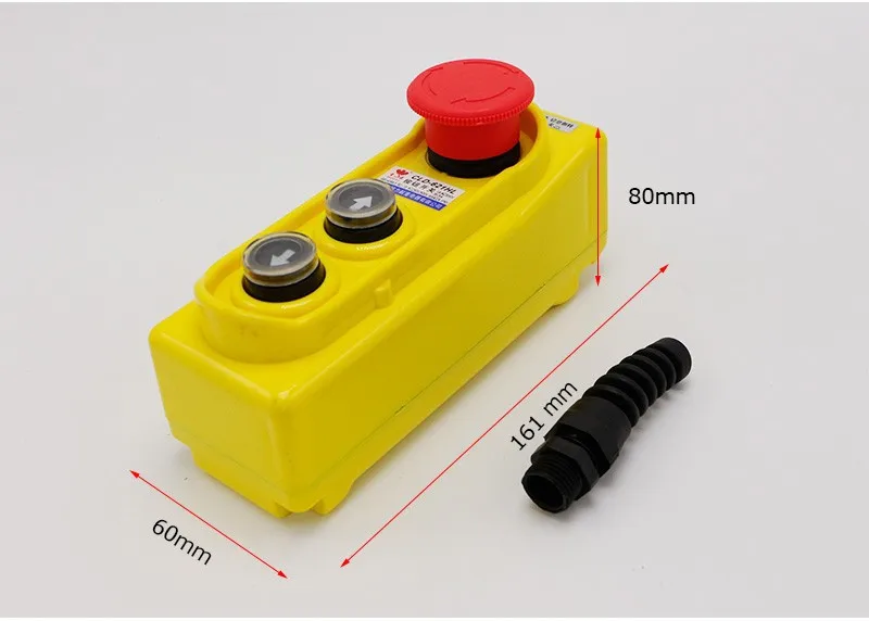 Kafuty Hoist Crane Push Button Switch with Emergency Stop XACA2713