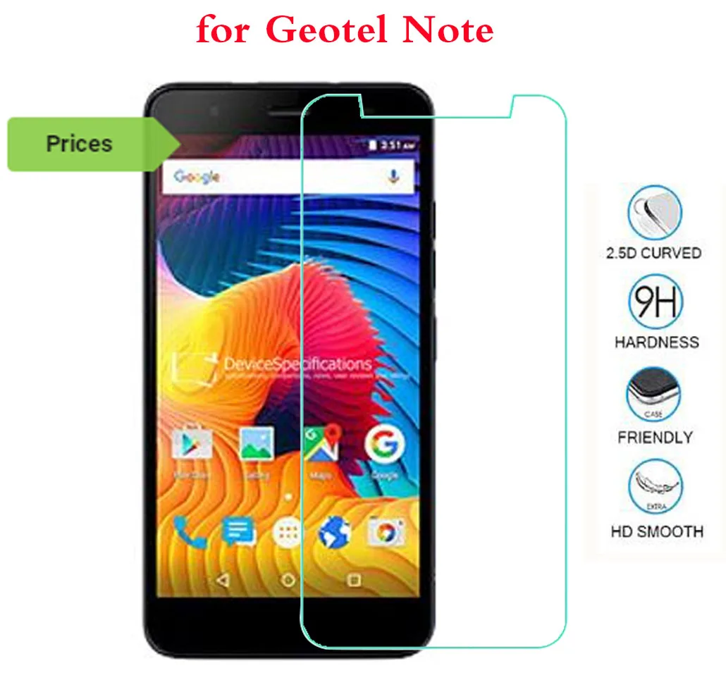 Взрывозащищенное ультратонкое Защитное стекло для Geotel Note 5 дюйма с нанопокрытием