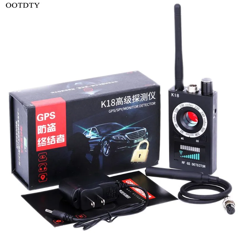 1MHz-6.5GHz K18 Anti Spy RF Detector Camera Wireless Bug Detect GSM Listening Device Finder Radar Radio Scanner