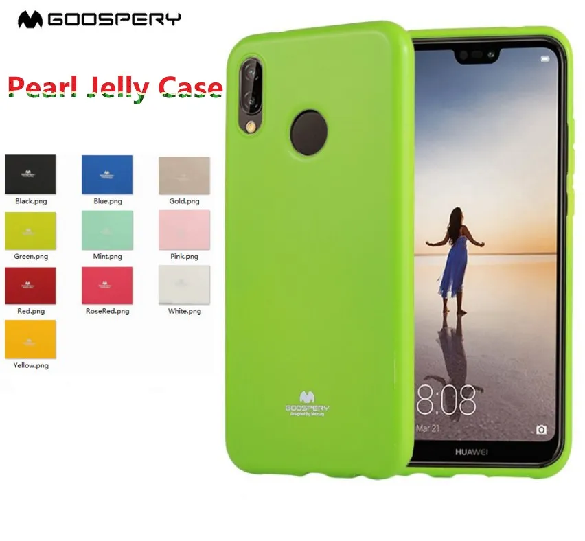 Чехол для Huawei P30 Pro Lite Nova 3E 4E Оригинальный чехол GOOSPERY JELLY блестящий из ТПУ P20 Plus |