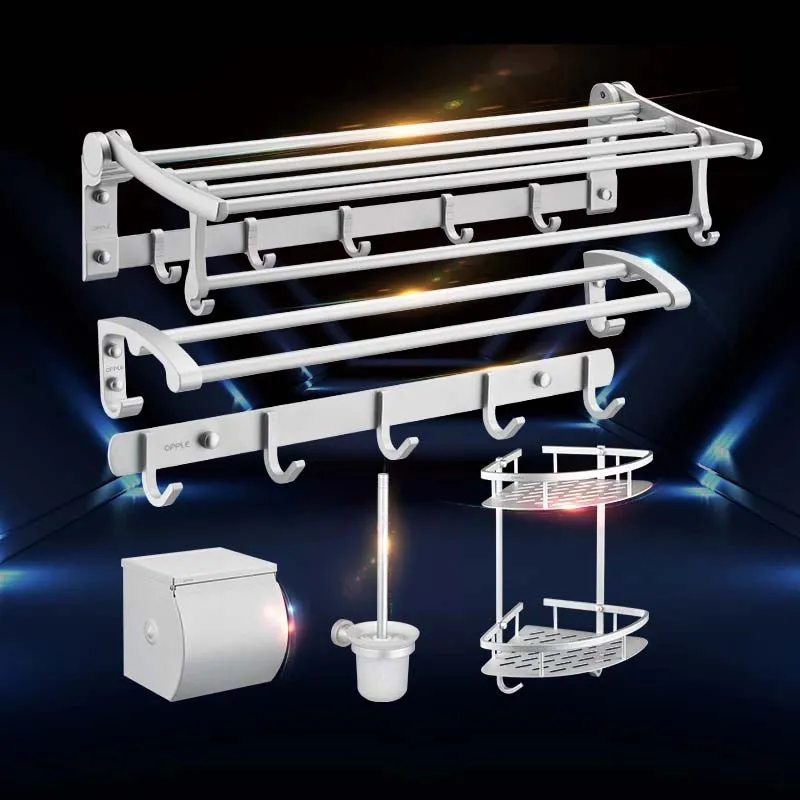 

five pieces Bath Hardware Sets Bathroom Accessories Sets Towel Shelf Towel Holder Toilet Paper Holder Rove Hook Ceramic Bathroo