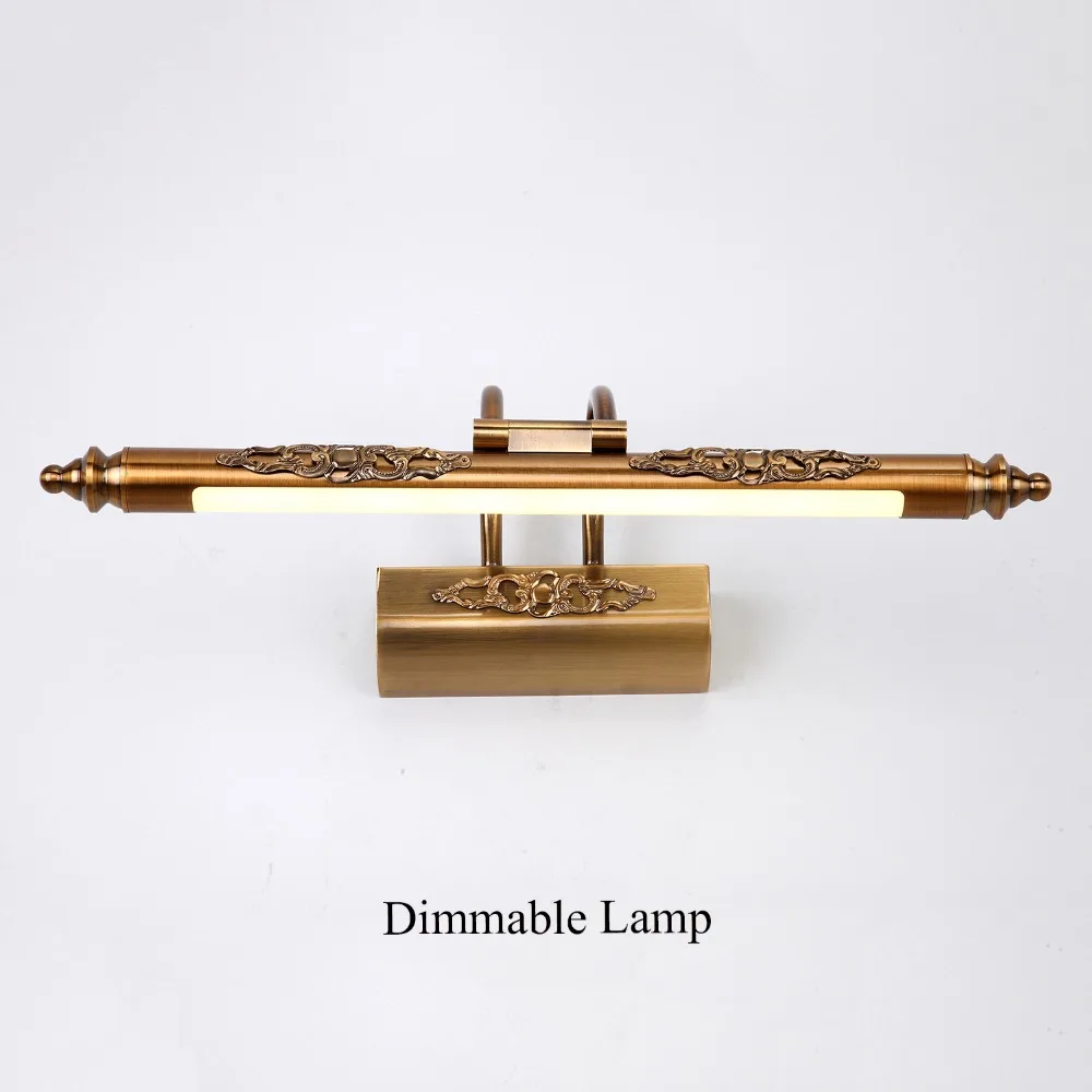 Preise Retro Bronze LED Dimmbare Wand Licht Wasserdicht 2,4G RF Fernbedienung Wand Lampe AC90v zu 265v für Bad schlafzimmer Spiegel Lampe