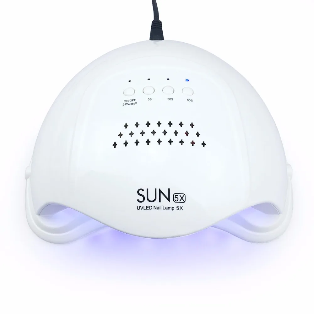 

SUN5X 48W SUN UV LED Lamp Nail Dryer for Gel Polish Curing with Smart Sensor With 5/30/60s Timer