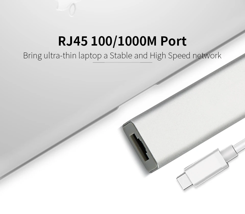 Comfast USB 3,1 Тип C до 3-Порты и разъёмы USB 3,0 концентратор с RJ45 10/100/1000 Gigabit Ethernet сетевой адаптер проводной преобразователь кабель