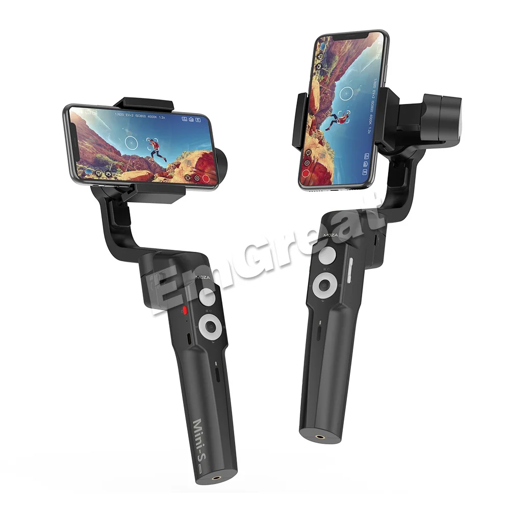 Moza Mini-S Mini S Foldable Pocket-Sized 3-Axis Handheld Gimbal Stabilizer for iPhone XS Max GoPro