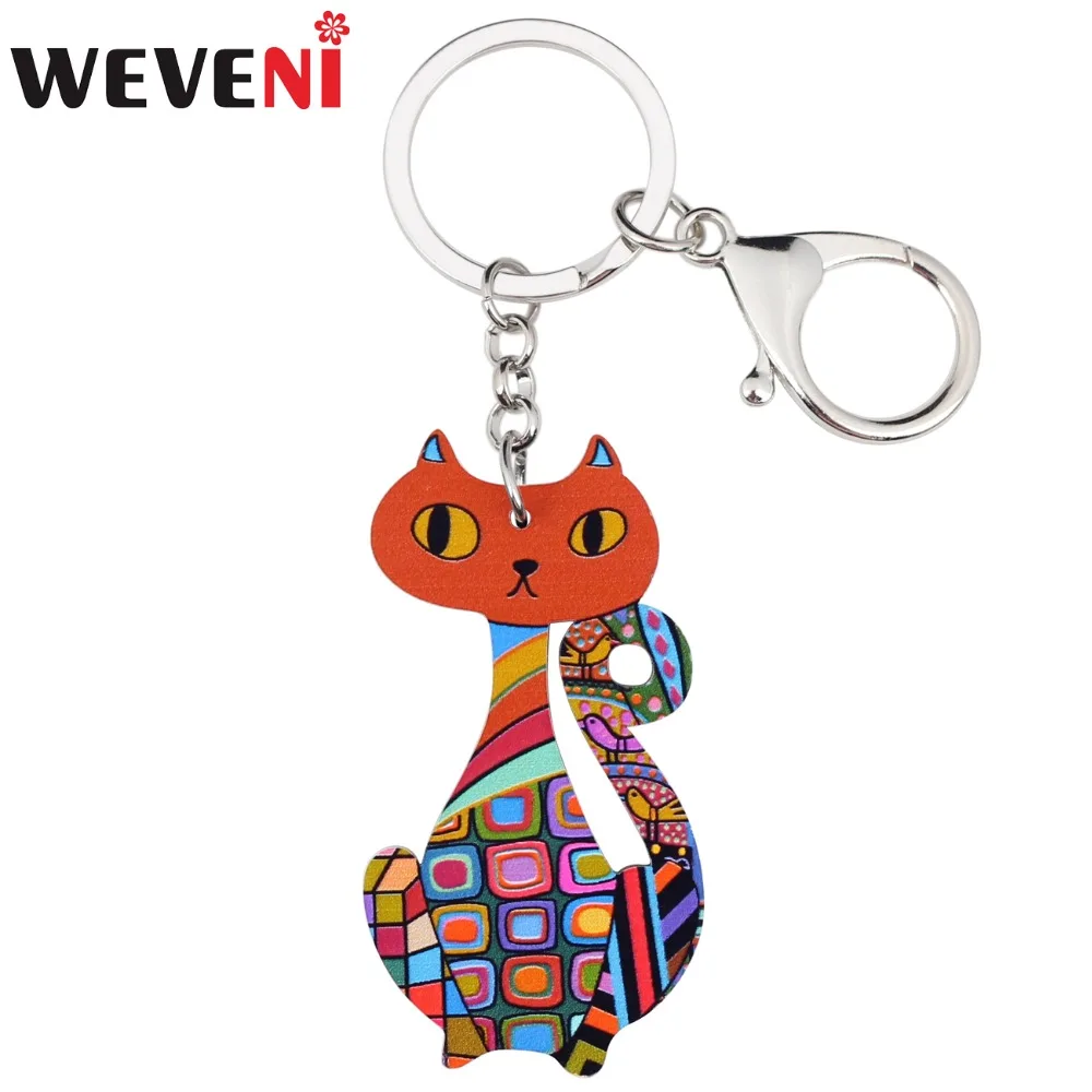 

Сумка для ключей WEVENI женская, акриловая, для кошек, котят