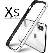 

Luxury Metal Bumper For iPhone 7 8 Plus 6 6S Aluminum Silicone Bumper Cover For iPhone XS XR XS MAX Shockproof Frame Case Capa