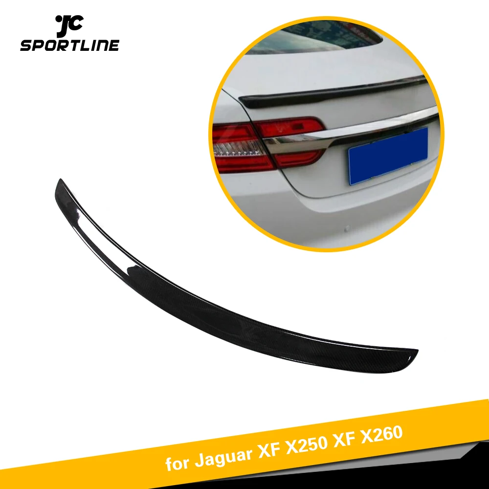 

Carbon Fiber Rear Trunk Spoiler for Jaguar XF Not for Sportbrake 2012 - 2015 Rear Wing Spoiler Boot Lid