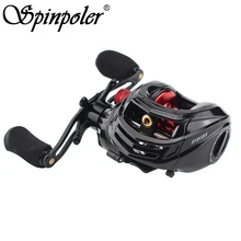 Дешевые Baitcasting катушка левая рука правой перетащите Мощность 5 кг низкий профиль наживка литья катушки Шестерни отношение 6.3: 1 Нержавеющая сталь колеса