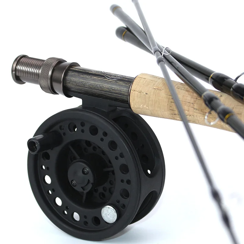 9ft Fly Fishing Rod 2.7M 4 Section Fly Fishing Rod Line Weight 5#6# Soft Cork Handle Mid Flex Rod Fishing Rod Tackle (1)