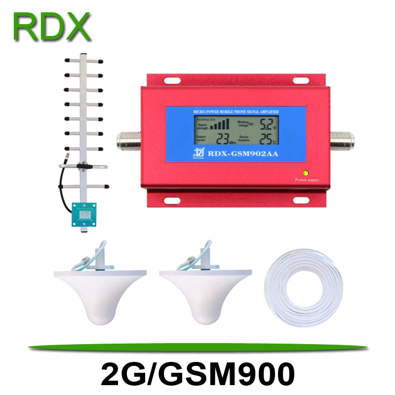 

For 2 Rooms Using Mobile Phone gsm900mhz Booster Repeater Amplifier with Yagi Antenna and 2 Pieces of Ceiling Antenna Wholesale