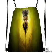 Пользовательские_ breaking-плохо-Аарон Drawstring сумка-рюкзак милый рюкзак дети сумка(черный назад) 31x40 см#2018611-26