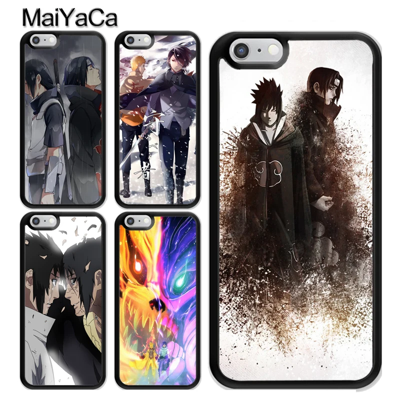 

MaiYaCa Naruto Shippuden Sasuke Itachi Mobile Phone Case For iPhone XS MAX X XR 7 8 Plus 6 6s 5s SE Soft TPU Back Shell Cover