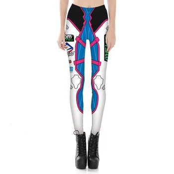 

Blue 3D Print Robot Cosply Womens Leggings S To 4xL 5 Patterns Spring Autumn Gold Purple Pants