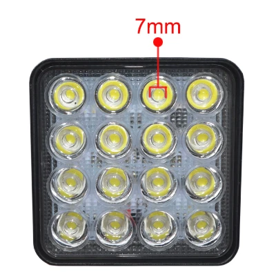 48 Вт DC12-24V светодиодный Рабочий фонарь водонепроницаемый прожектор точечный комбинированный луч внедорожный лодочный Автомобиль Мотоцикл внедорожник ATV ночное освещение для вождения - Цвет: Flood Beam