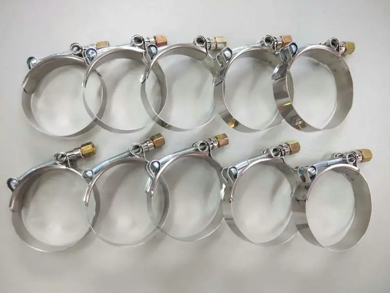 Silicone Turbo Pipe Hose Coupler T bolt Clamps 6 x 2.5" inch (66 74mm