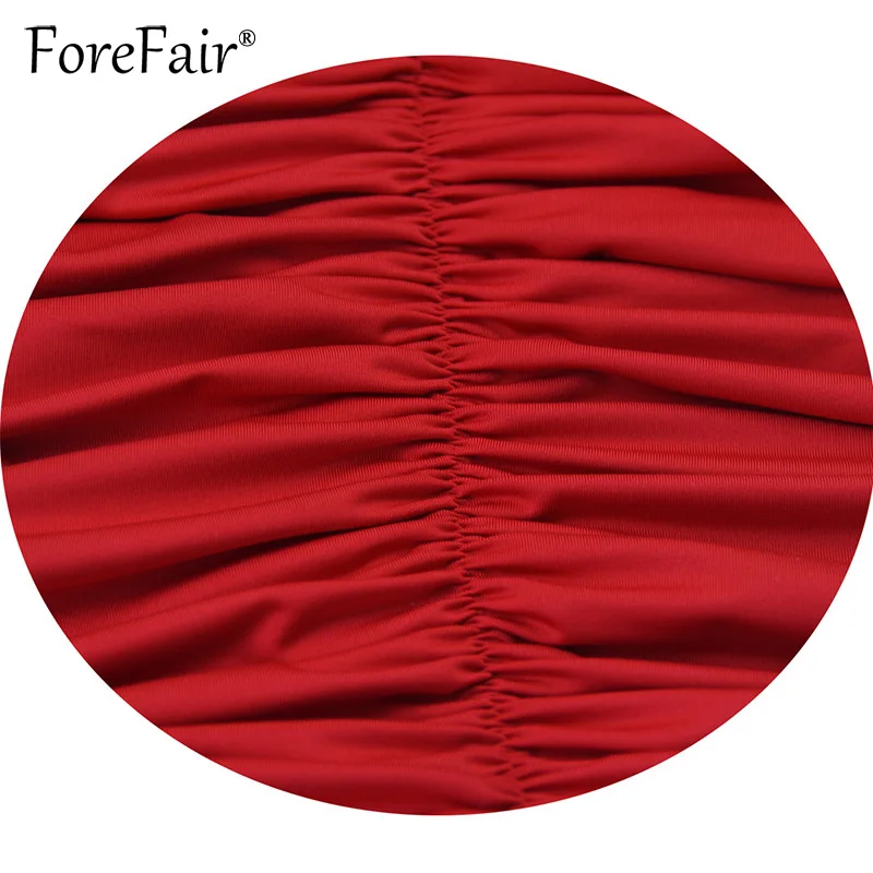 Женское Короткое облегающее платье с рюшами Forefair вечернее мини открытой спиной