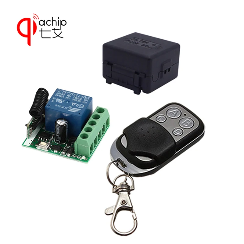 

433Mhz Universal Wireless Remote Control Switch DC 12V 10A 1CH relay Receiver Module and RF Transmitter 433 Mhz Remote Controls