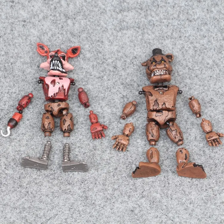 6 шт./партия Fnaf Five Nights At Freddy's Bear fox Bonny Duck фигурка робота игрушка кукла для детей Подарки