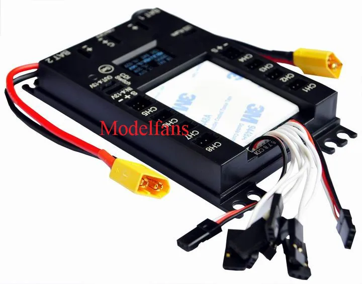 Mini Power DP Bec Pro Servo Section Board Built-in 20A BEC 9 Channels Input 18 Channels Output