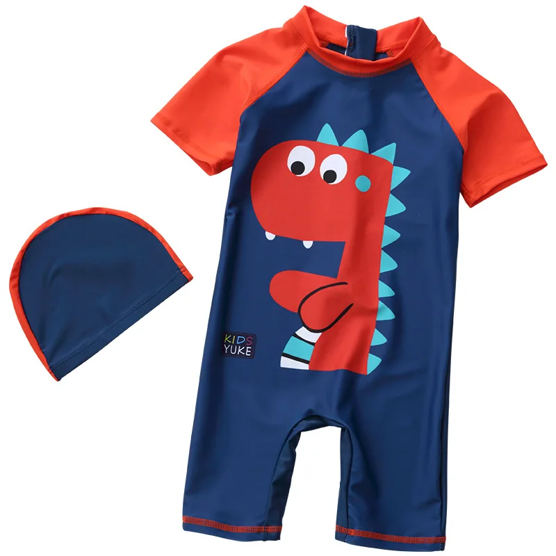 

2Pcs Cute Dinosaur Octopus Swimsuit Toddler Baby Kids Boy Girl Swimwear Surfing Beachwear Sun Protection Children Bathing Suit