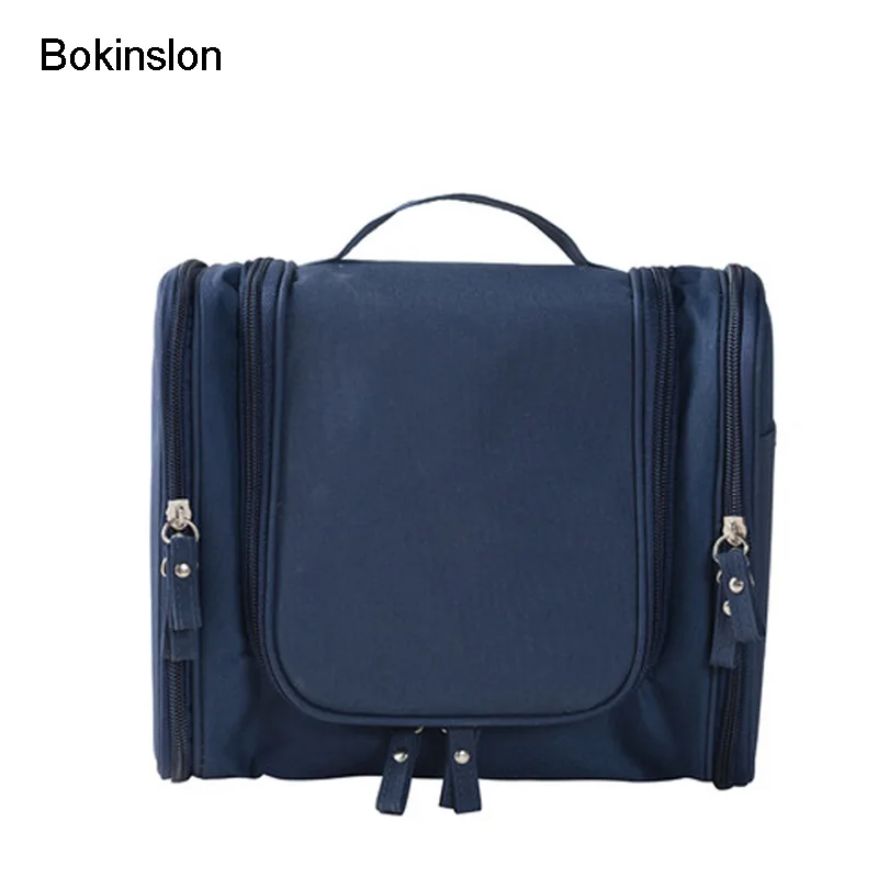 

Bokinslon Lady Cosmetic Cases Bag Fashion Nylon Multifunctional Cosmetic Storage Bags Women Solid Color Female Toiletry Pouch