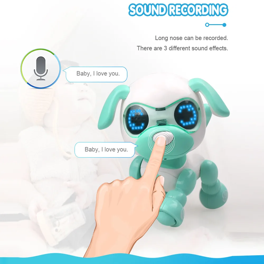 Smart Robot Electronic Pet Induction toy Dog Control Dog Interactive Program Dancing Walk Robotic Animal Toy Gesture Following