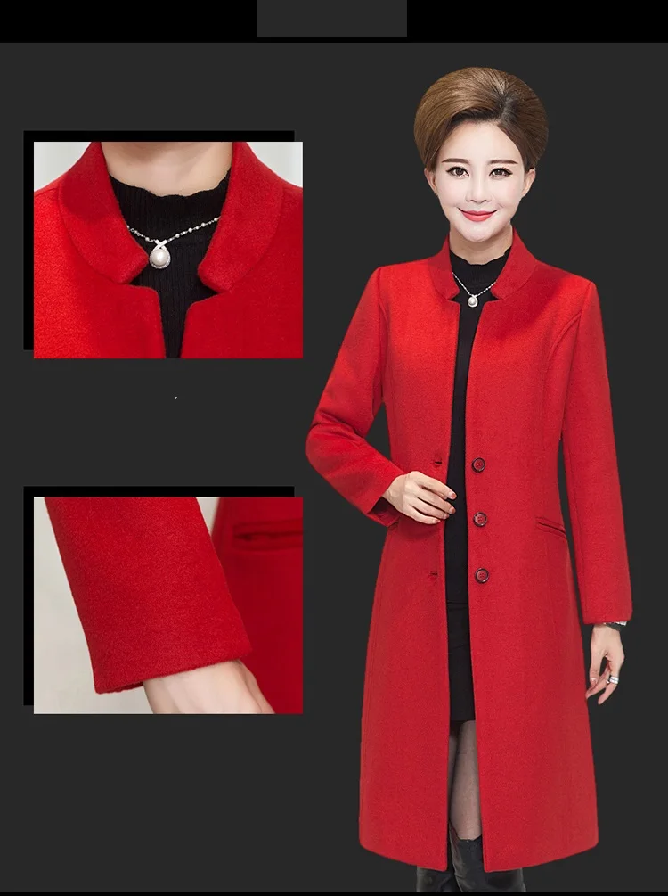 Женская одежда больших размеров Qiu dong, новое модное кашемировое пальто с длинными рукавами, высококачественное шерстяное пальто OK95