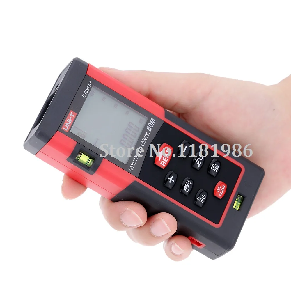 

UT391A+ 80m measuring tool Digital Laser Distance Meter Rangefinder Volume Self-calibration Level Bubble medidor de distancia