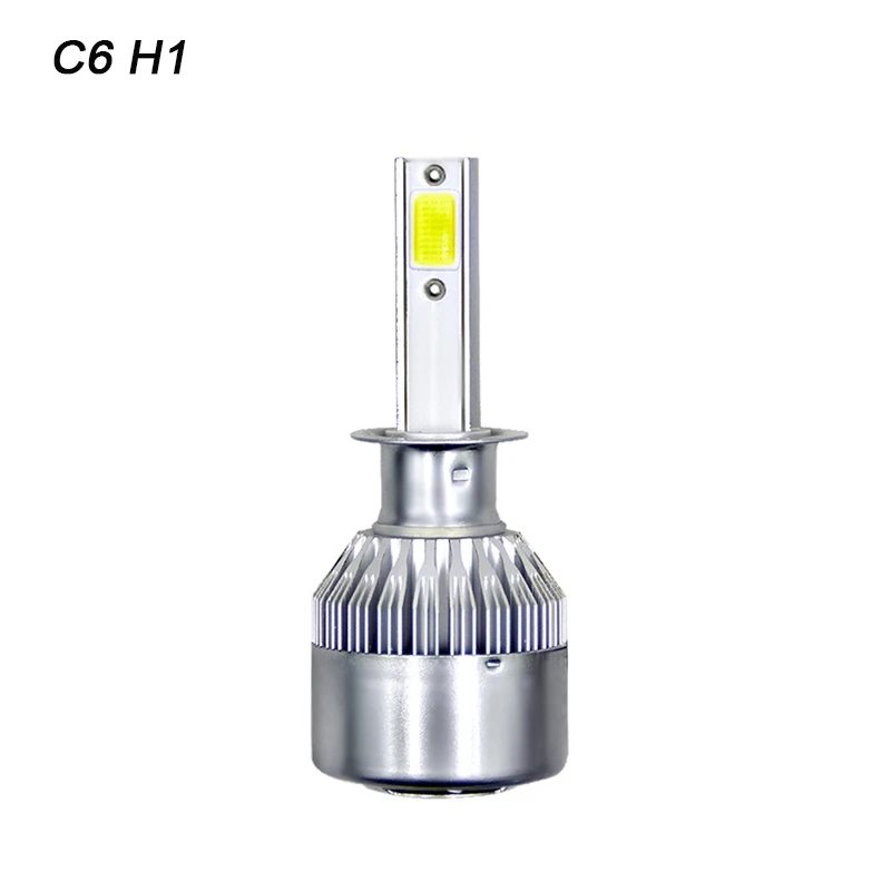 VicTsing 1pc C6 LED Car Headlights H1 H4 H7 H8H9H11 H109005HB3 9004HB1 9008 9007 H27 HB4 LED Headlight Light Bulb 36W 6000K (2)