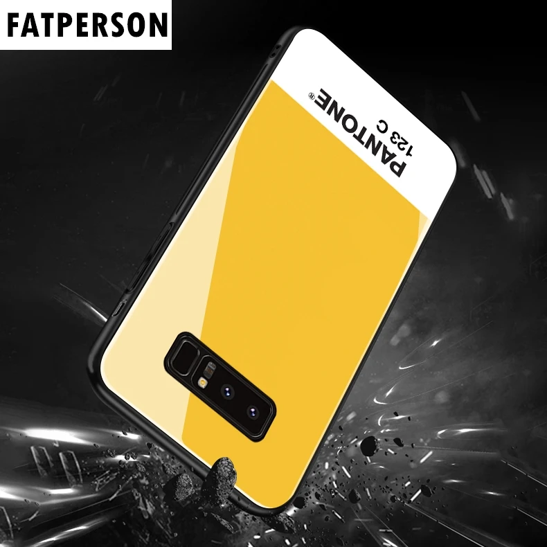 Новые Pantone для samsung S8 S8plus S9 S9plus note8 note9 S10 S10plus Цвет закаленное стекло чехол для телефона