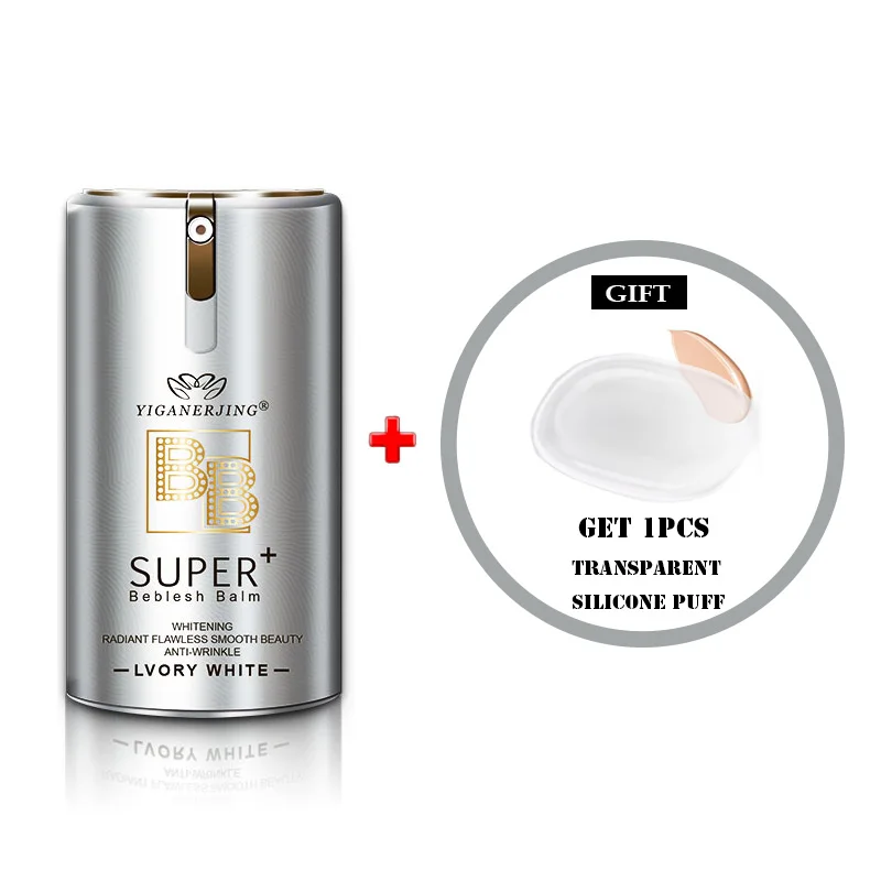

YIGANERJING BB Cream Professional Primer Concealer Sunscreen Foundation Base Super Beblesh Makeup Perfect Cover