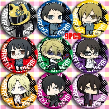 

Japan Anime Durarara!! DRRR Ryugamine Mikado Cosplay Party Bedge Cartoon Collect Bag Badge For Backpack Button Brooch Pin Gifts