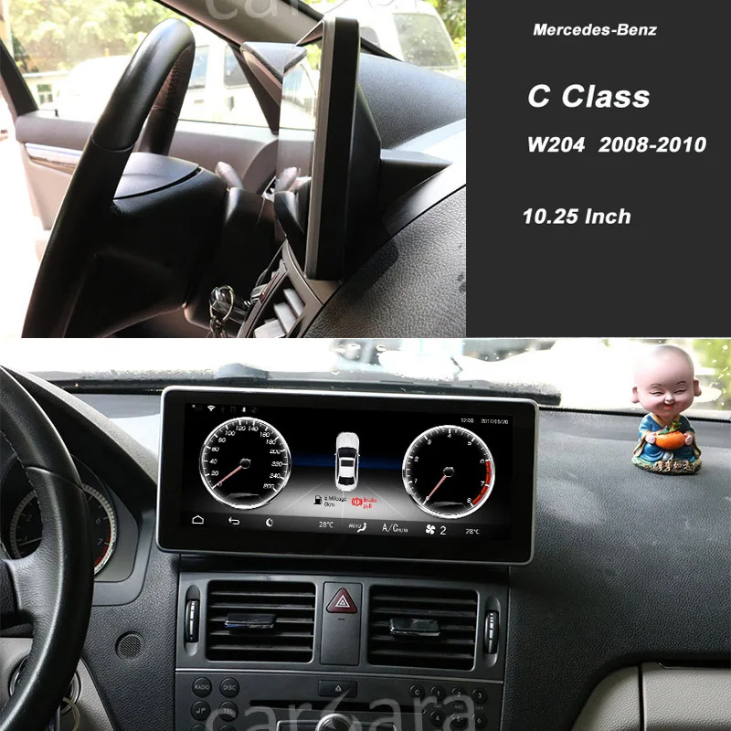 Автомобильный радиоэкран для Mercedes Ben z C CLASS W204 GLC W205 2008 до 4G ram 64G rom