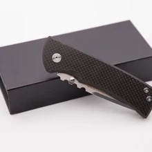 Высокое качество пользовательский Redencion карманный складной нож 8Cr13Mov лезвие из углеродного волокна+ титановая ручка нож для выживания кемпинга охоты