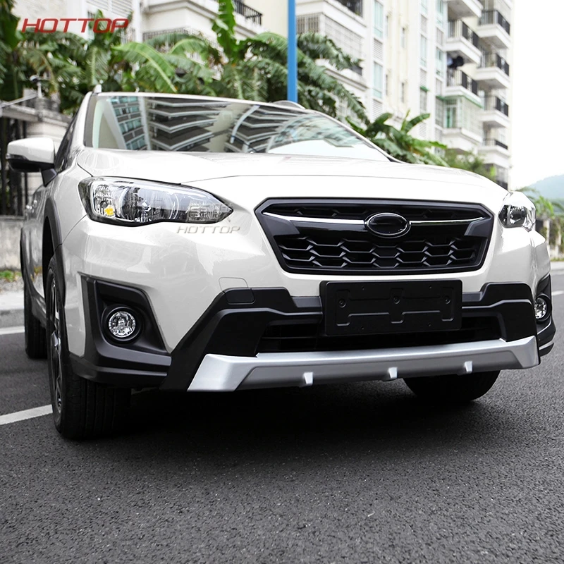 Подходит для Subaru XV нержавеющая сталь передний и задний бампер противоскользящая защитная пластина крышка планки ABS хром - Цвет: Front bumper 1pc