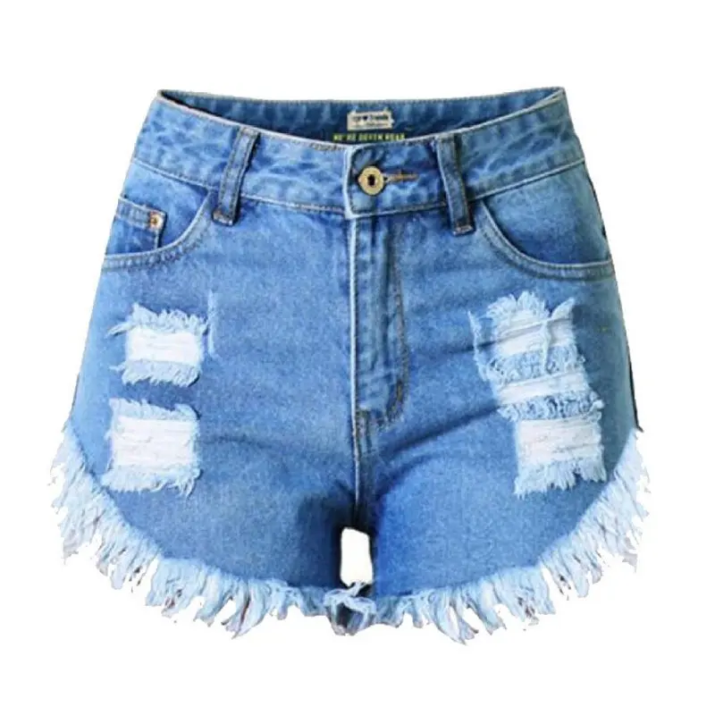 

Best Selling Summer Brand New Sexy Lady Women's Jeans Pants High Waist Holes Fashion Slim Denim Shorts