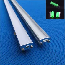 10-40 шт. 1 м 40 дюймов алюминиевый профиль светодио дный ленты, молочный/Прозрачный чехол для мм 12 мм 5050 5630 полосы с фитингами
