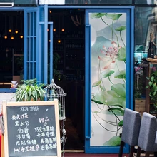 Наклейки из матового стекла лотоса прозрачные непрозрачные для ванной комнаты бумага на окна спальни мебель пленка может быть настроена