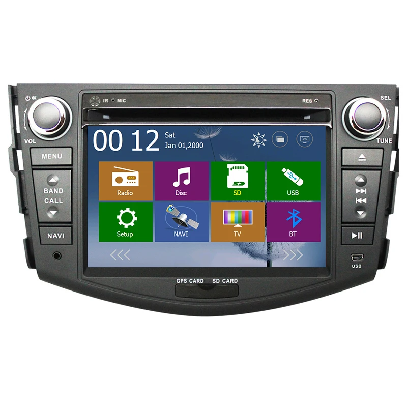 2 Din 7 дюймов Автомобильный dvd плеер для TOYOTA RAV4 2006 2007 2008 2009 2010 2011 с GPS навигацией BT